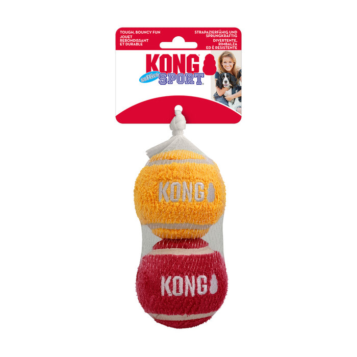 KONG Sport Softies Balls 2er Pack Sortiert