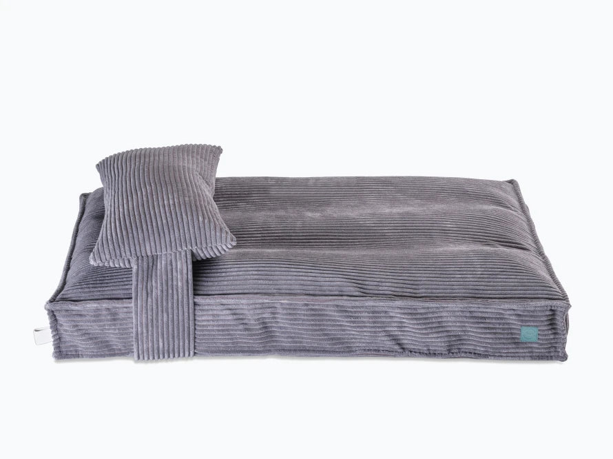 Orthopädische MEMORY FOAM Hundekissen aus Möbelcord / Premium Hundebett für mittlere und große Hunde / Hundematratze