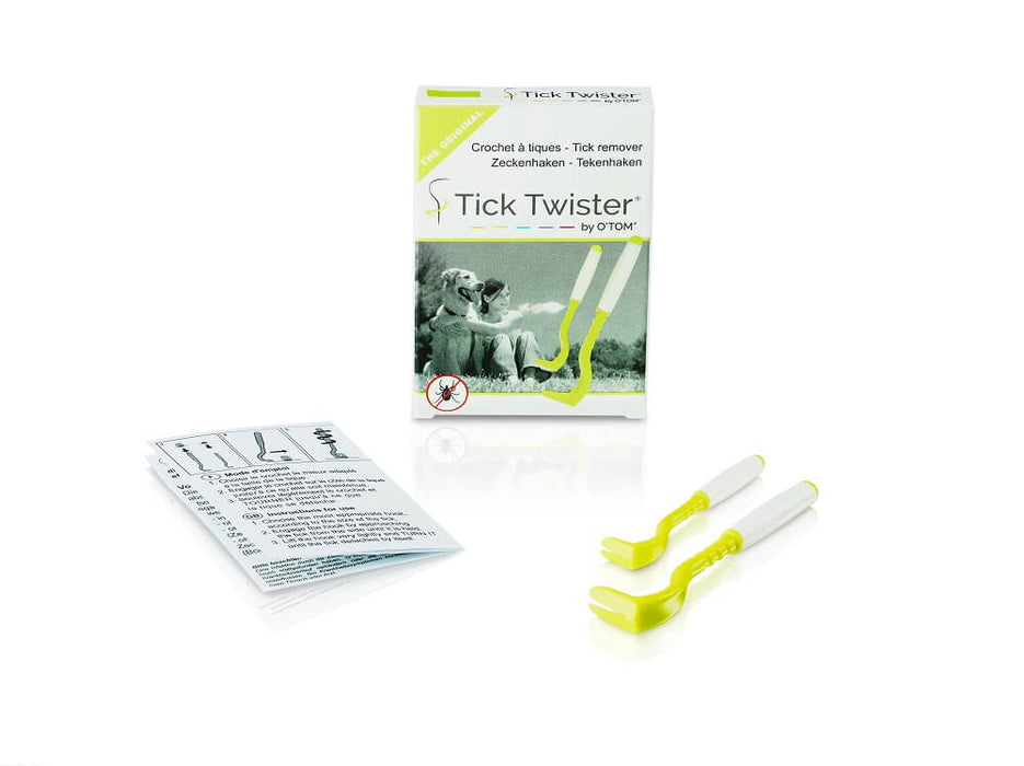 Tick Twister by OTom Zeckenhaken mit Silikongriff  Multicolor im Karton.