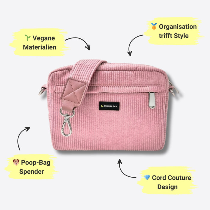 Gassitasche · Cord · Rosewood Blush