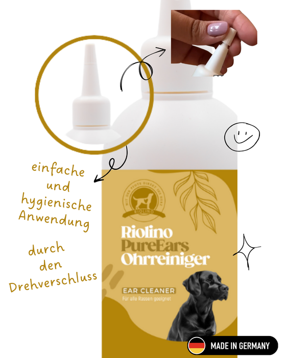Riolino PureEars– Sanfte Reinigung für empfindliche Ohren
