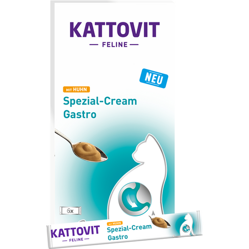 Kattovit - Feline Diet Spezial-Cream Gastro 6x15g.