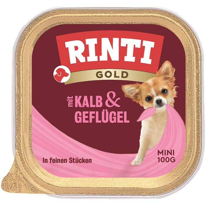 Rinti Gold Mini Kalb & Geflügel 16x100gS.
