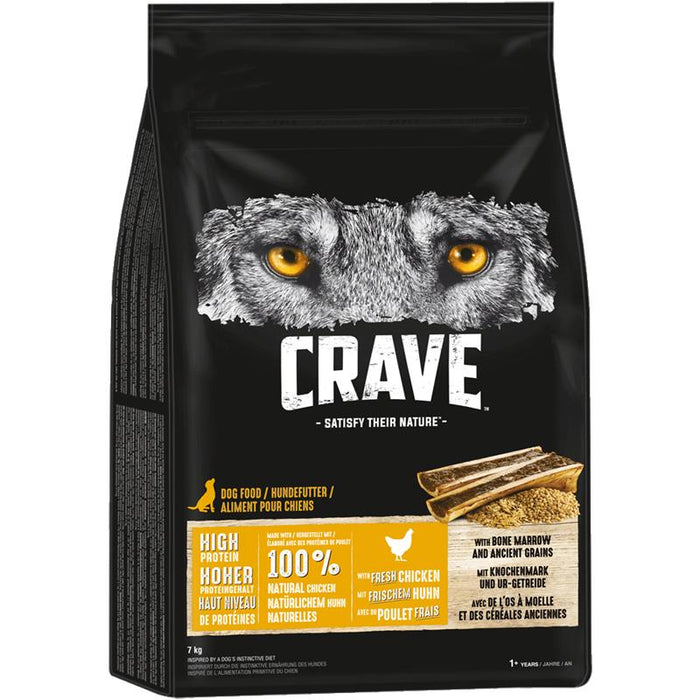 Crave Dog Trockenfutter Huhn & Knochenmark