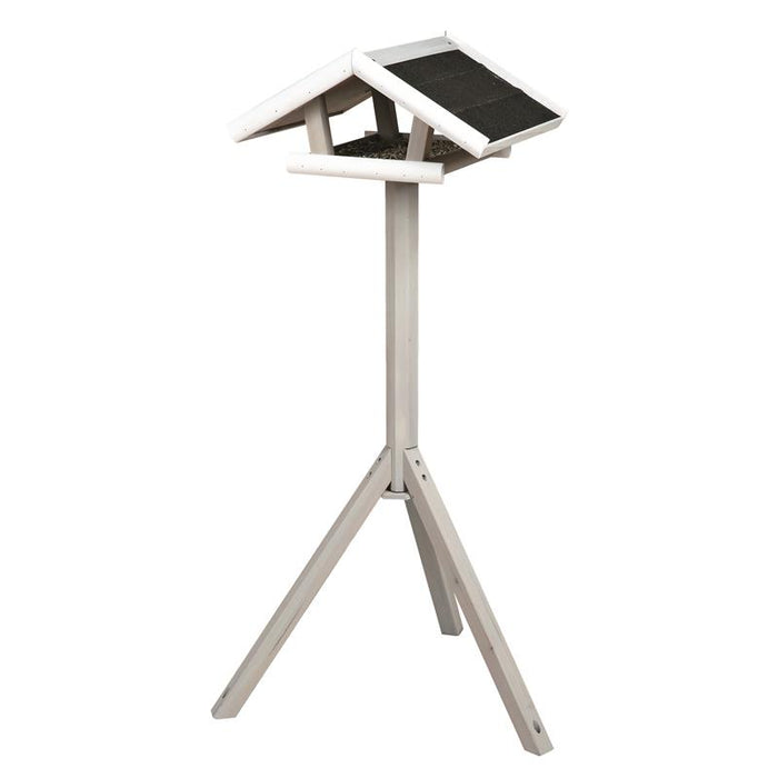 Trixie natura Futterhaus mit Ständer grau/weiß