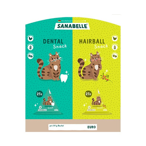 Sanabelle Snack Tetraeder Mix-Display Dental/Hairball #H8573