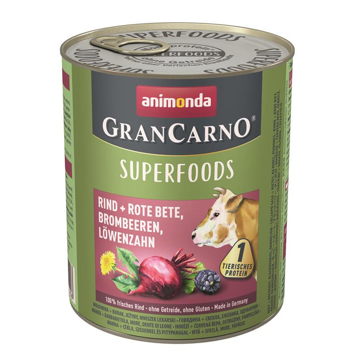 Animonda Dog Can GranCarno Adult Superfood 6x800g
