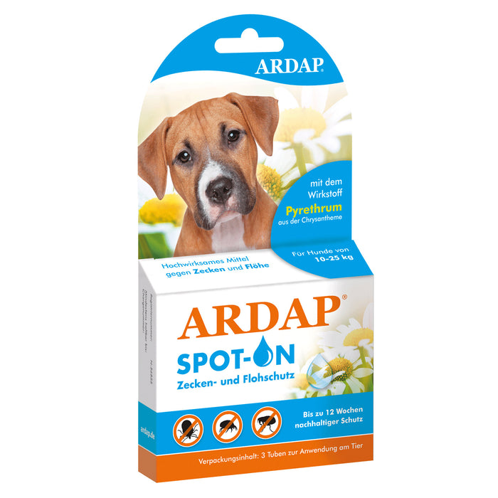 Ardap Spot-On für Hunde von 10-25kg.