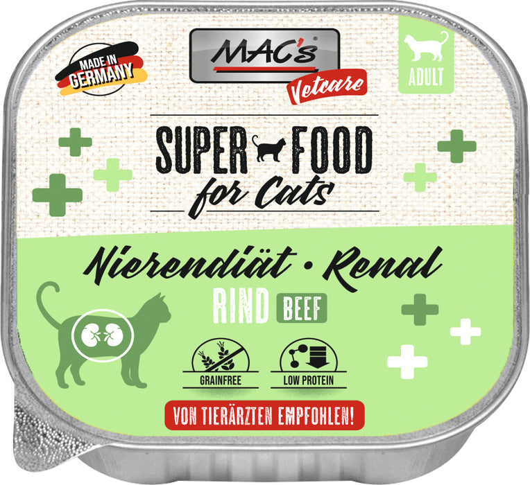 MACs Cat Vetcare Régime Reins de Boeuf 16x100g