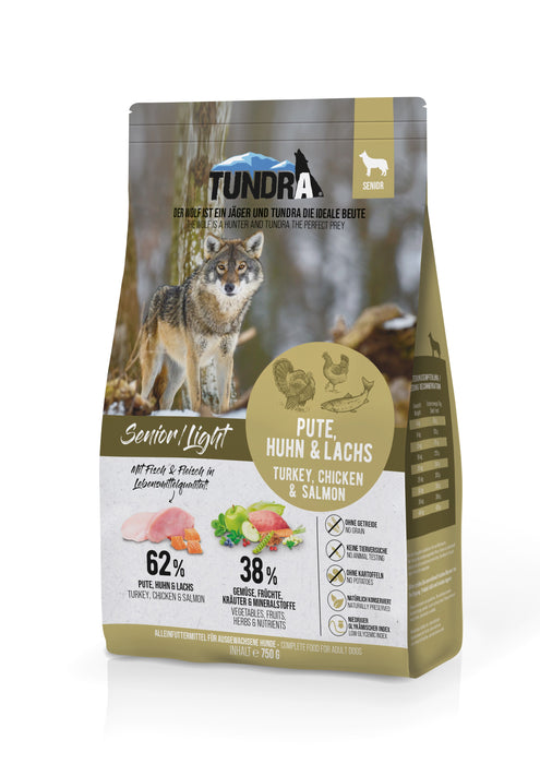 Tundra Dog - Trockenfutter Senior/Light Pute, Huhn & Lachs