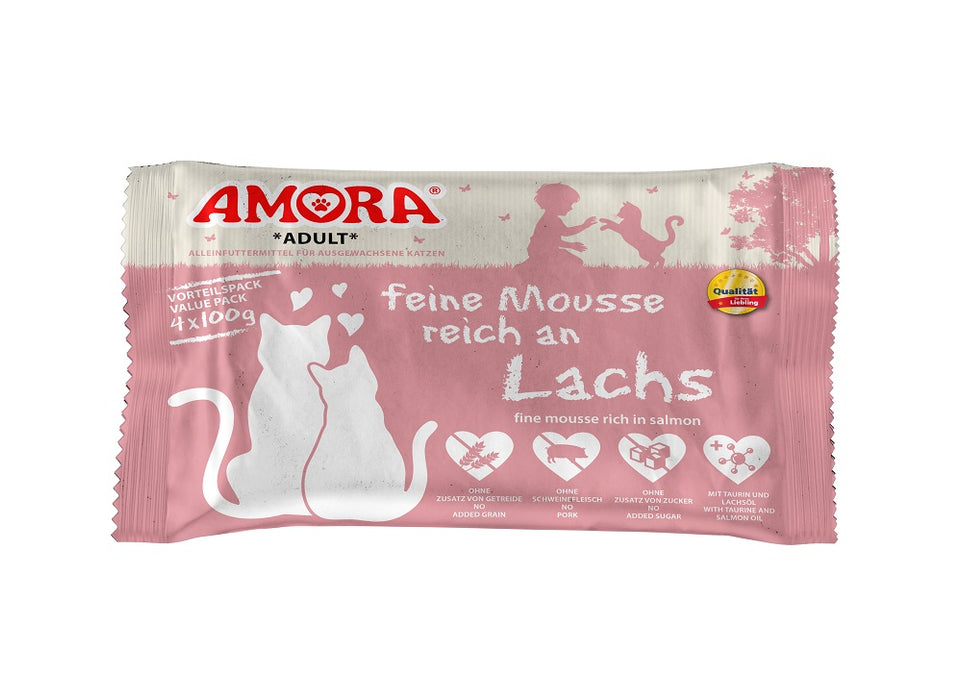 AMORA Cat feine Mousse 10x4x100g
