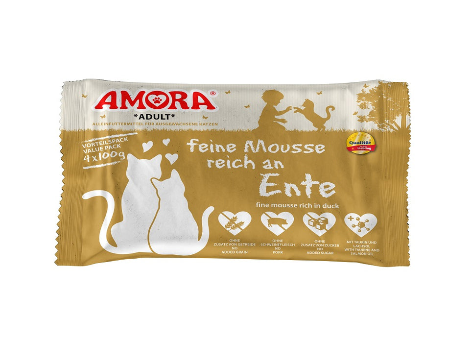 AMORA Cat feine Mousse 10x4x100g
