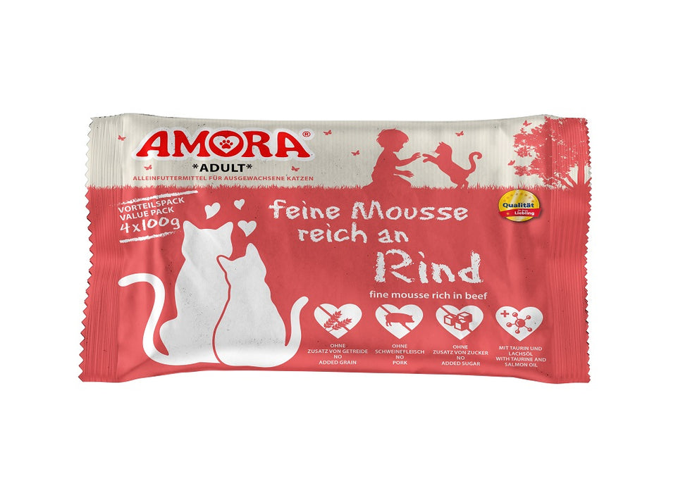 AMORA Cat feine Mousse 10x4x100g