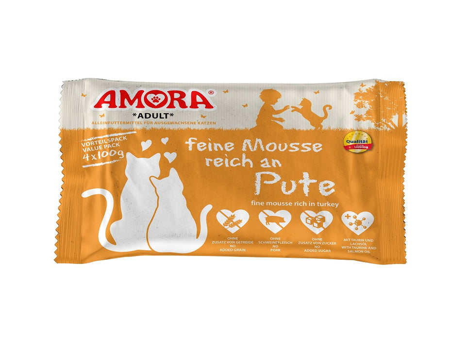 AMORA Cat feine Mousse 10x4x100g