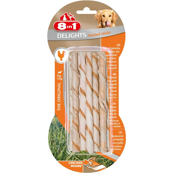 8in1 Delights Twisted Sticks Chicken