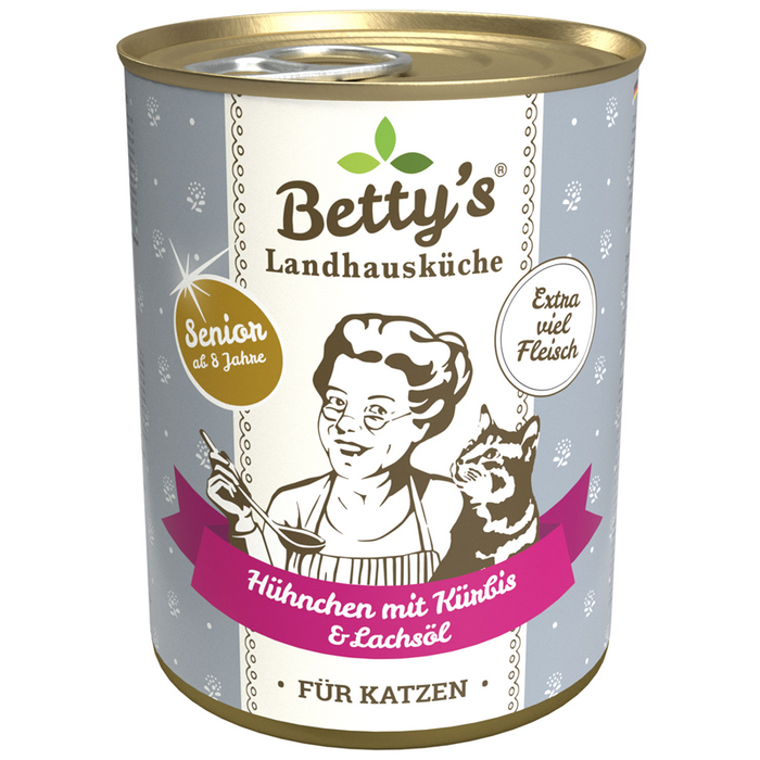 Betty's Landhausküche Cat - Senior Dosen 6x400g.
