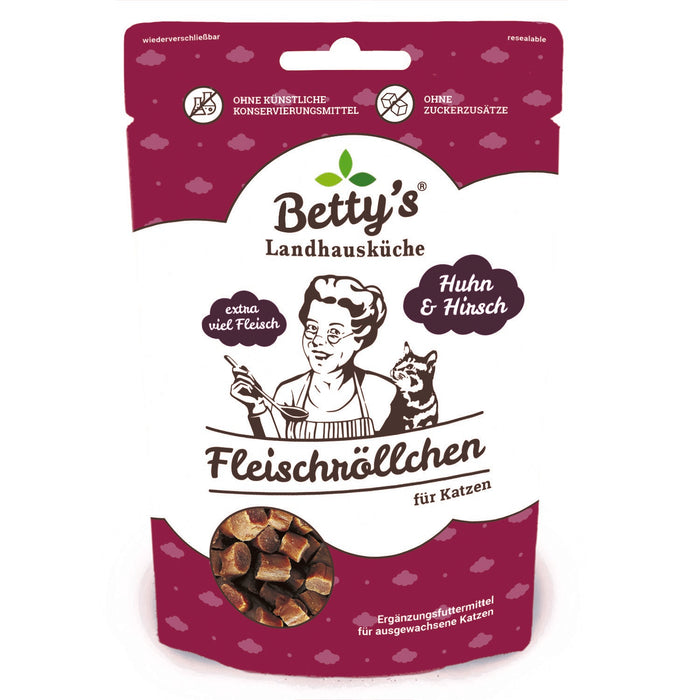 Bettys Landhausküche Cat Snack Fleischröllchen Huhn 50g