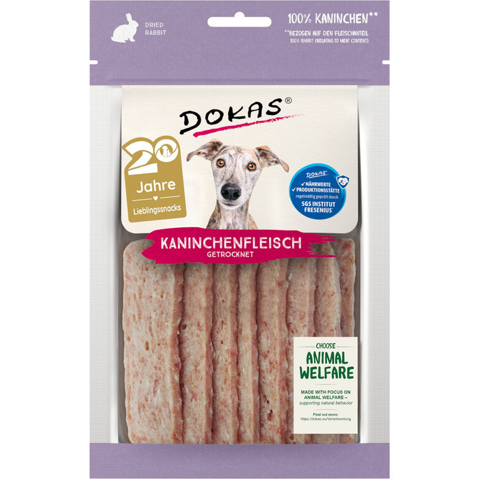 Dokas dog snack dried rabbit meat 70g