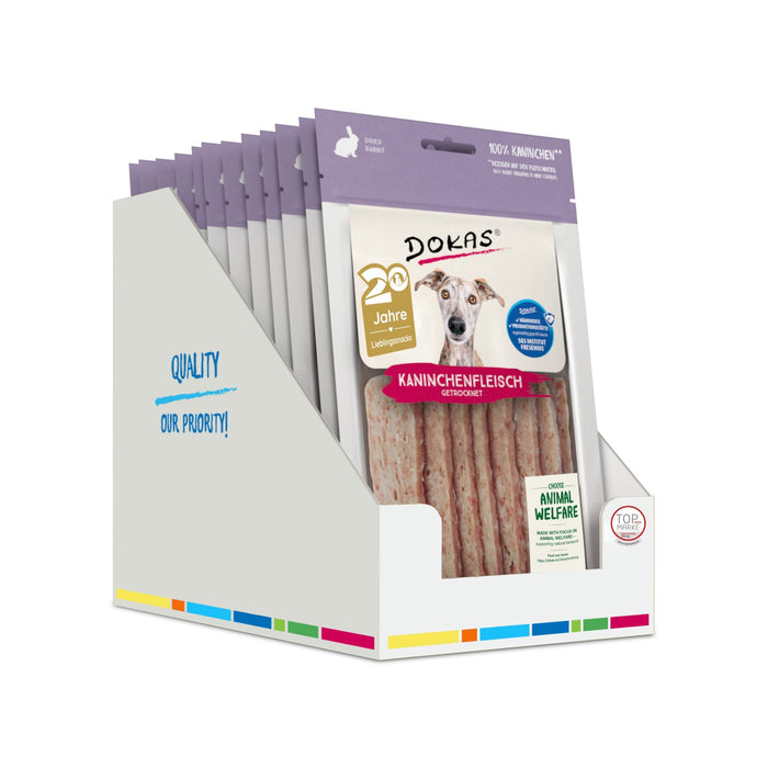 Dokas dog snack dried rabbit meat 70g