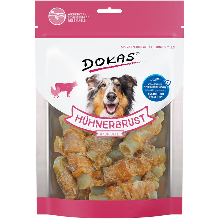 Dokas Hunde Snack Hühnerbrust Kaurolle