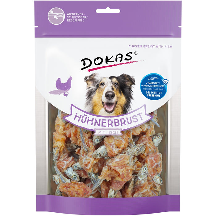 Dokas Dog Snack Blanc de poulet au poisson
