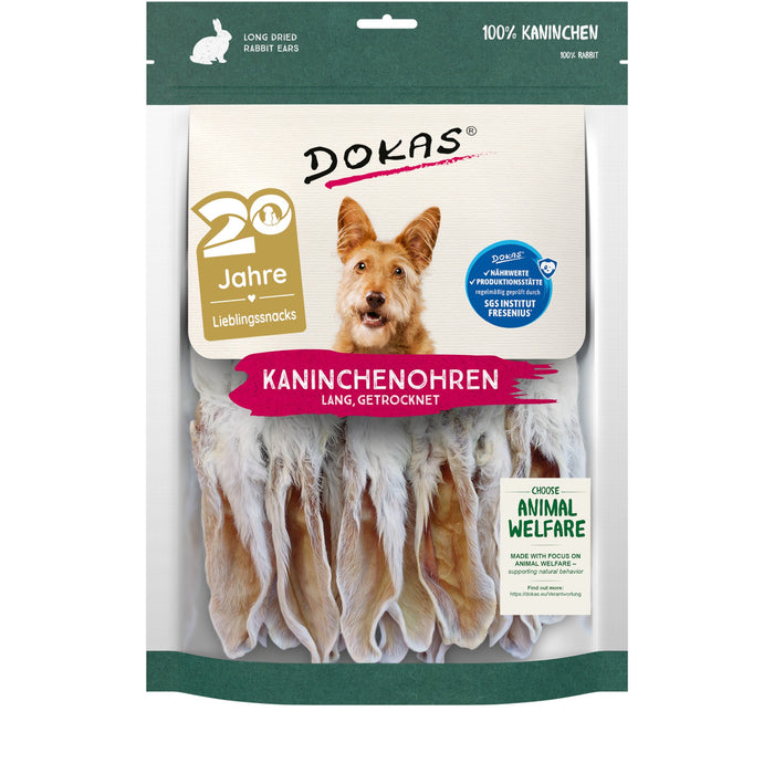 Oreilles de lapin séchées Dokas 180g
