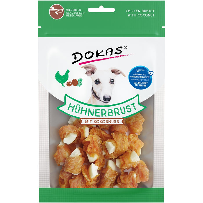 Dokas dog snack chicken breast with coconut 60g