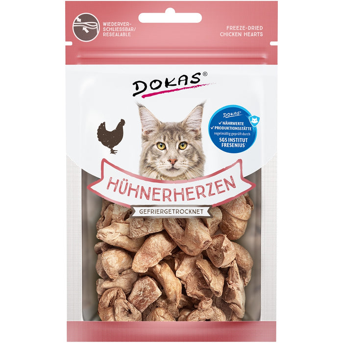 Dokas Cat Snack Coeurs de poulet lyophilisés 15g