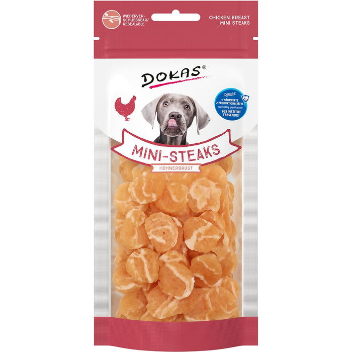 Dokas Dog Mini Steaks Hühnerbrust