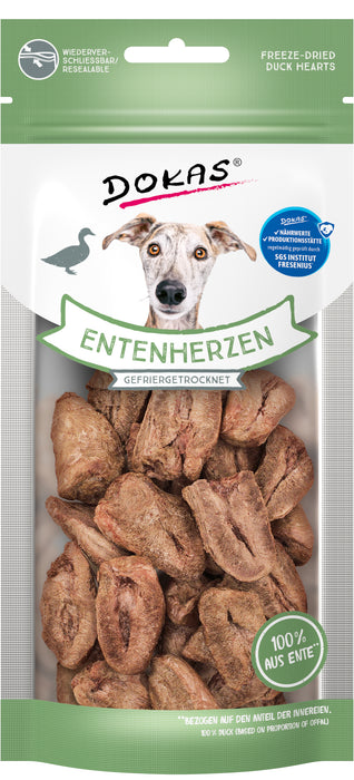 Dokas Dog Entenherzen gefriergetrocknet