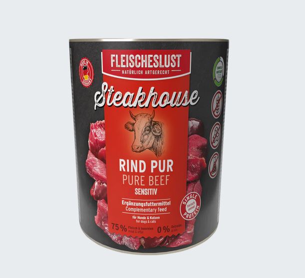 Fleischeslust Steakhouse Pur 6x800g