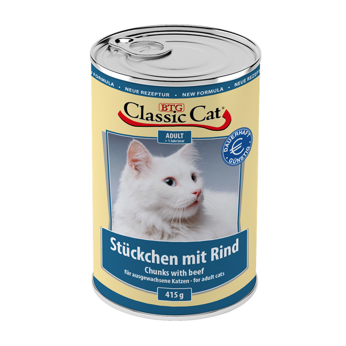 Classic Cat - Dose Stückchen 12x415g.
