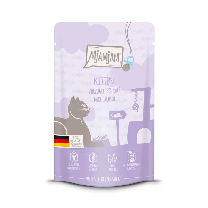 MjAMjAM Cat - Leckere Mahlzeiten Kitten Pouchbeutel 12x125g