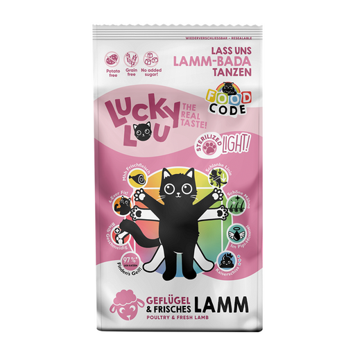 LuckyLou Cat - Geflügel & Lamm Trockenfutter.