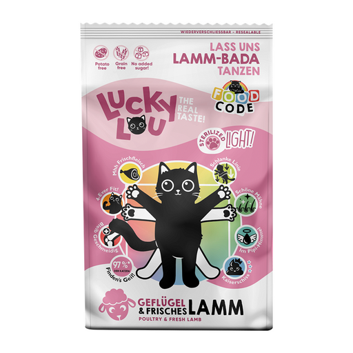 LuckyLou Cat - Geflügel & Lamm Trockenfutter.