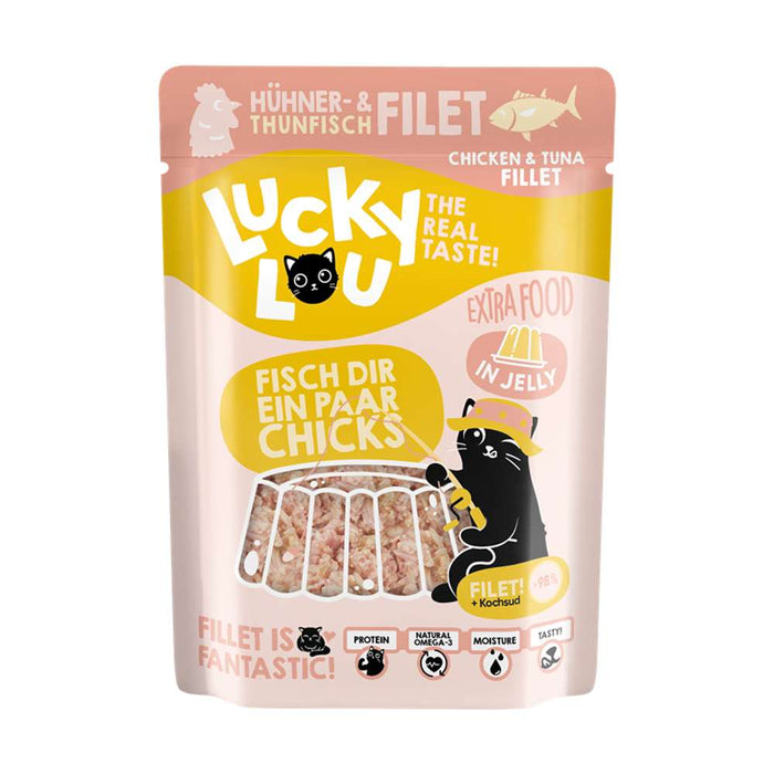 LuckyLou Cat Pouch - Extra Food 12x70g