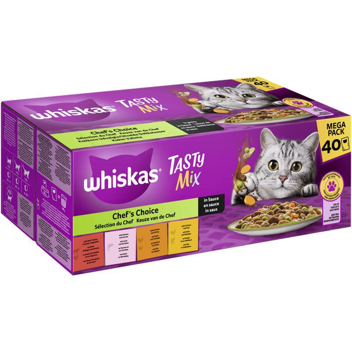 Whiskas Tasty Mix ChefsCho Sauce 40x85g