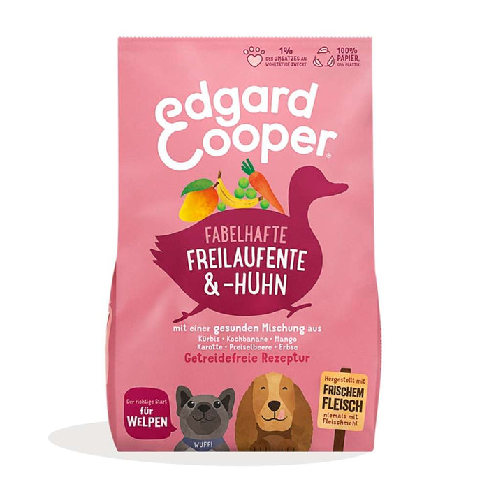 Edgard & Cooper Dog Welpe Trockenfutter Ente & Huhn