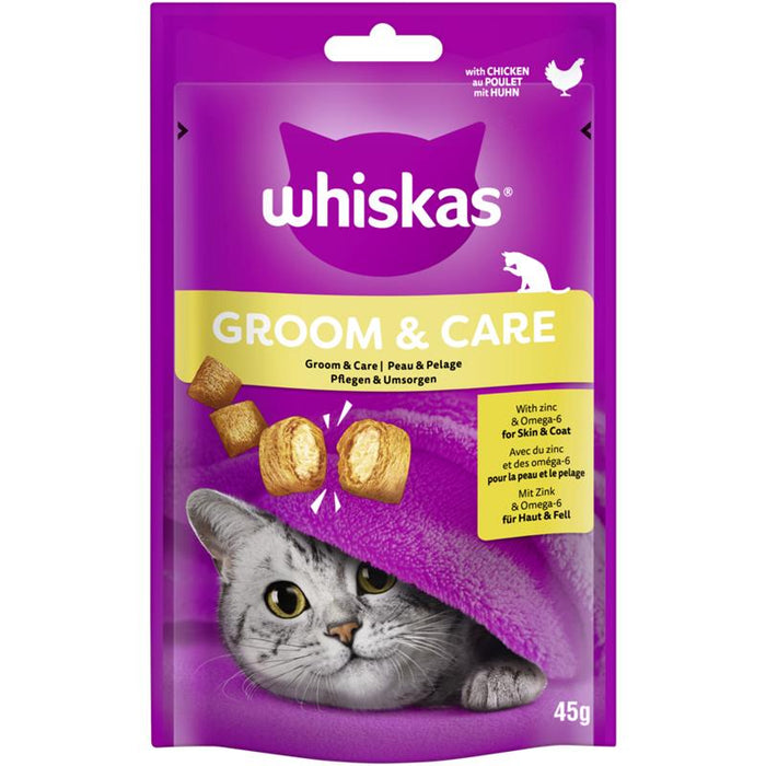 Whiskas Snack Groom & Care 8x45g