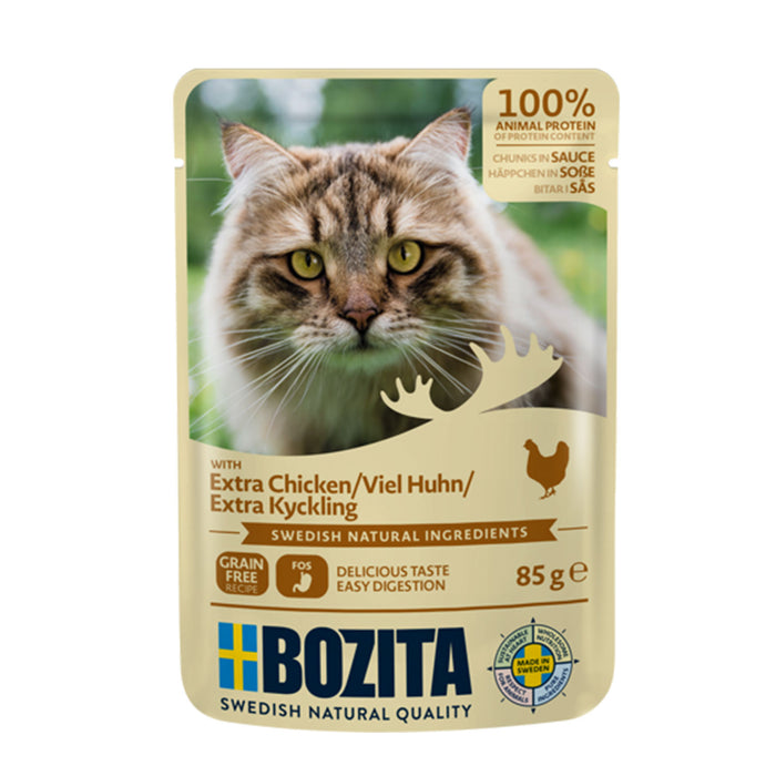 Bozita Katze Pouch Häppchen in Soße 12x85g