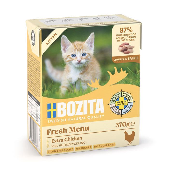 Bozita Cat Tetra Recart in Gravy for Kittens 12x370g