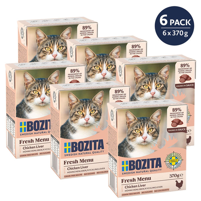 Bozita Cat - Tetra Recard Häppchen in Soße für Kitten 6x370g