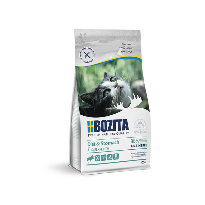 Bozita Cat Diet &amp; Estomac Sans céréales Elk