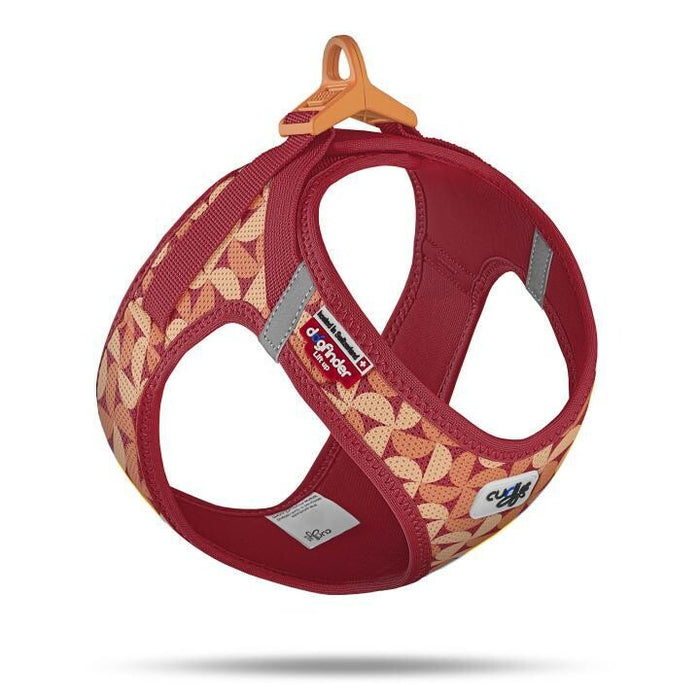 Curli Clasp Vest Geschirr LE26 SemiCircle Rot