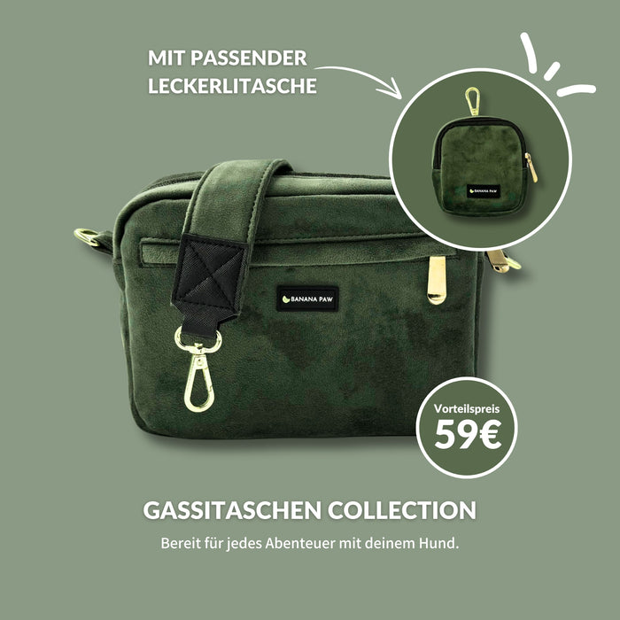 Gassitasche · Samt · Forest Glow