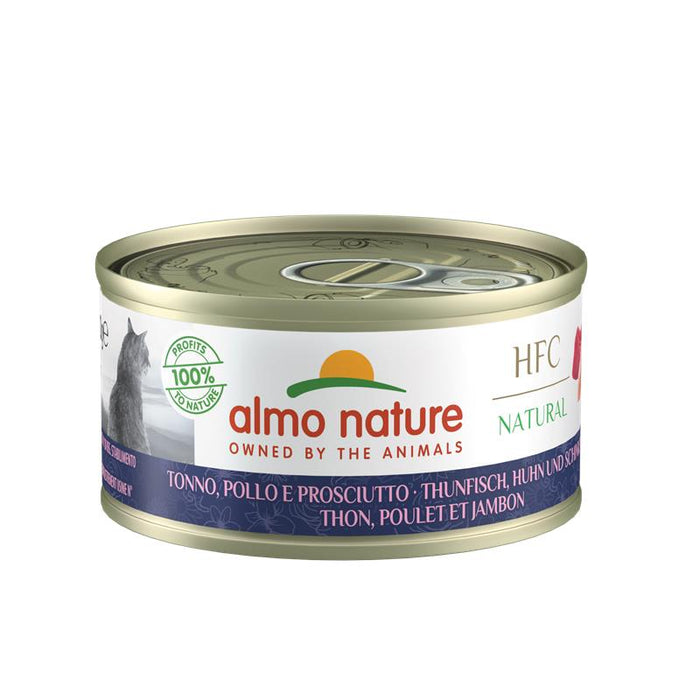 Jelly Dosen by Almo Nature HFC Cuisine Thunfisch, Huhn und Schinken 24x70g