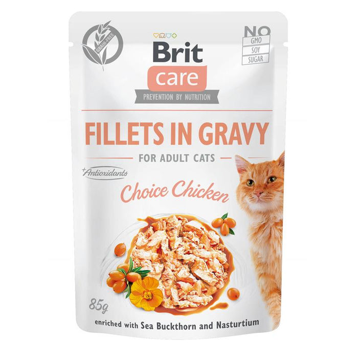 Brit Care Cat  Fillets in Gravy Choice 24x85g