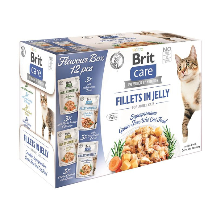 Brit Care Cat Flavour Box Fillets in Jelly.