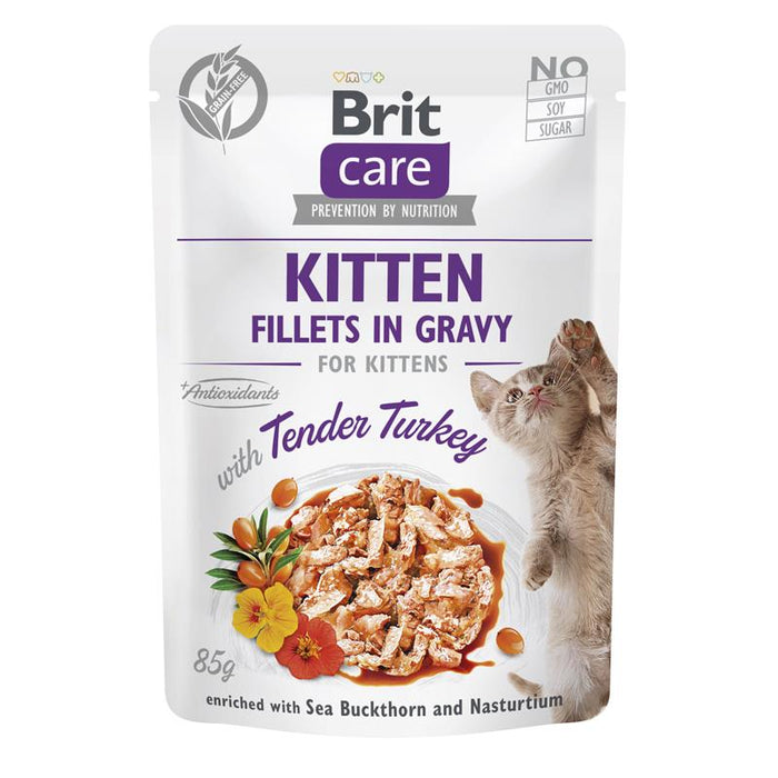 Brit Care Cat Kitten Fillets in Gravy 24x85g.