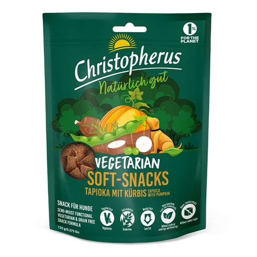 Christopherus Dog - Snack Vegetarisch Tapioka Kürbis.